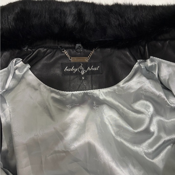 Baby Phat Black Rabbit Fur Jacket - Picture 4 of 10
